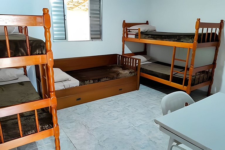 Casas rurales con piscina y pesca en Juquitiba, SP