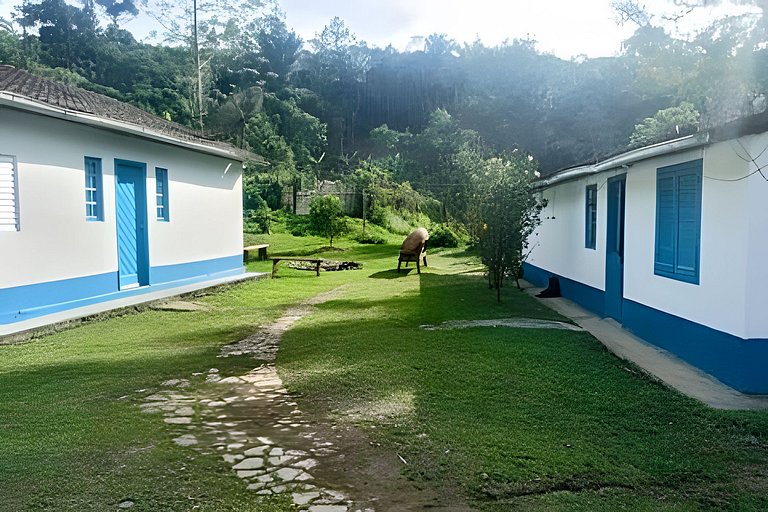 Casas rurales con piscina y pesca en Juquitiba, SP