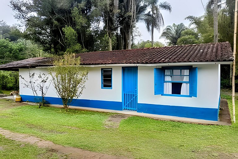 Casas rurales con piscina y pesca en Juquitiba, SP