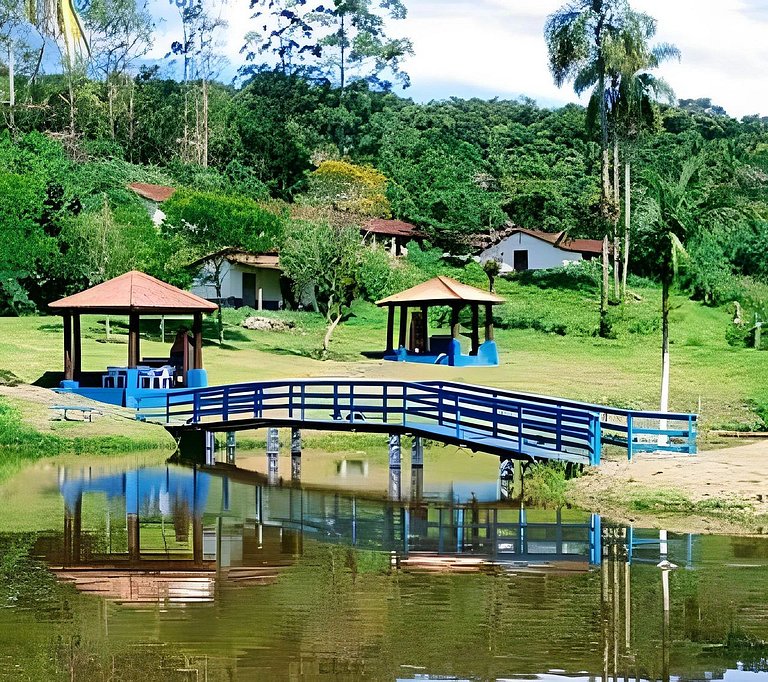 Natureza & Piscina | Casas Rústicas com Pesca Recreativa ,SP