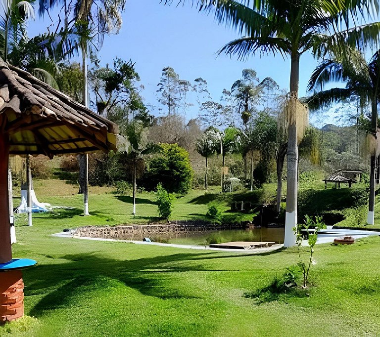 Natureza & Piscina | Casas Rústicas com Pesca Recreativa ,SP