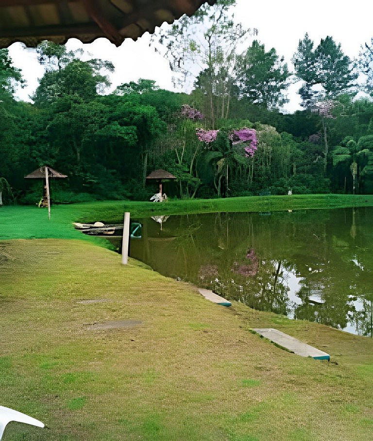 Natureza & Piscina | Casas Rústicas com Pesca Recreativa ,SP