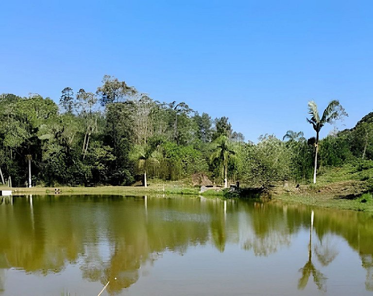 Natureza & Piscina | Casas Rústicas com Pesca Recreativa ,SP