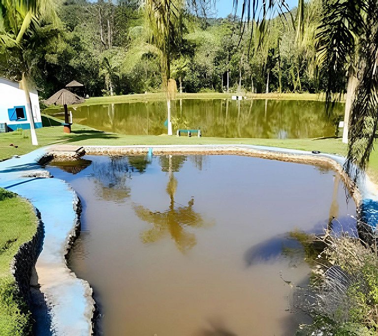 Casas de Campo Rústicas | Piscina & Pesca | Juquitiba - SP