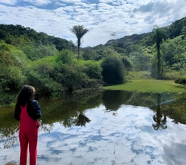Natureza & Piscina | Casas Rústicas com Pesca Recreativa ,SP