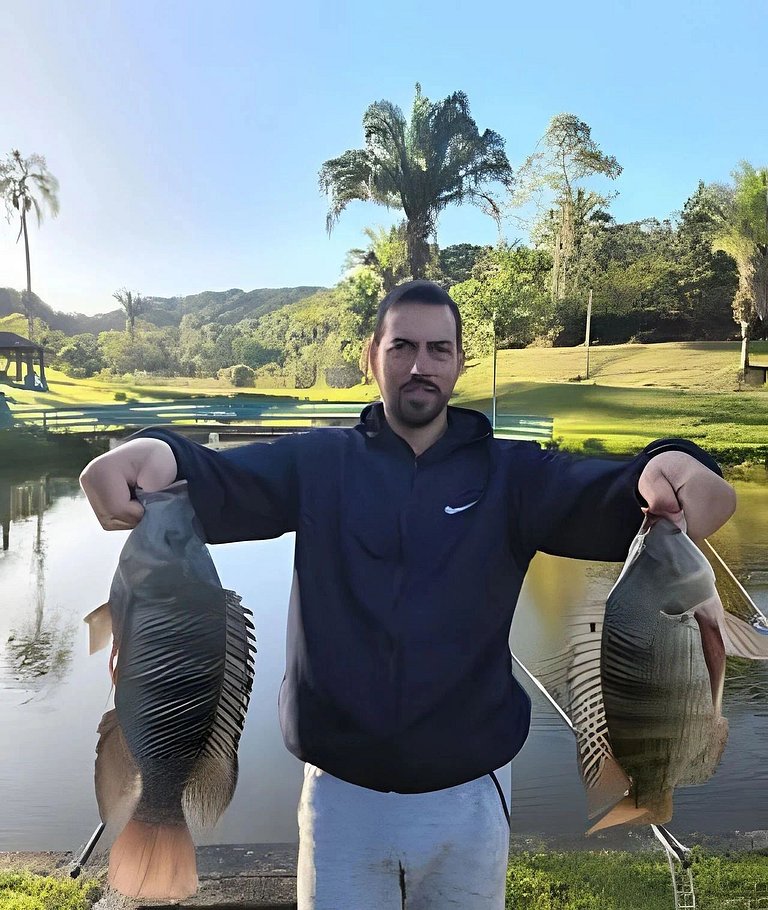 Casas de Campo Rústicas | Piscina & Pesca | Juquitiba - SP