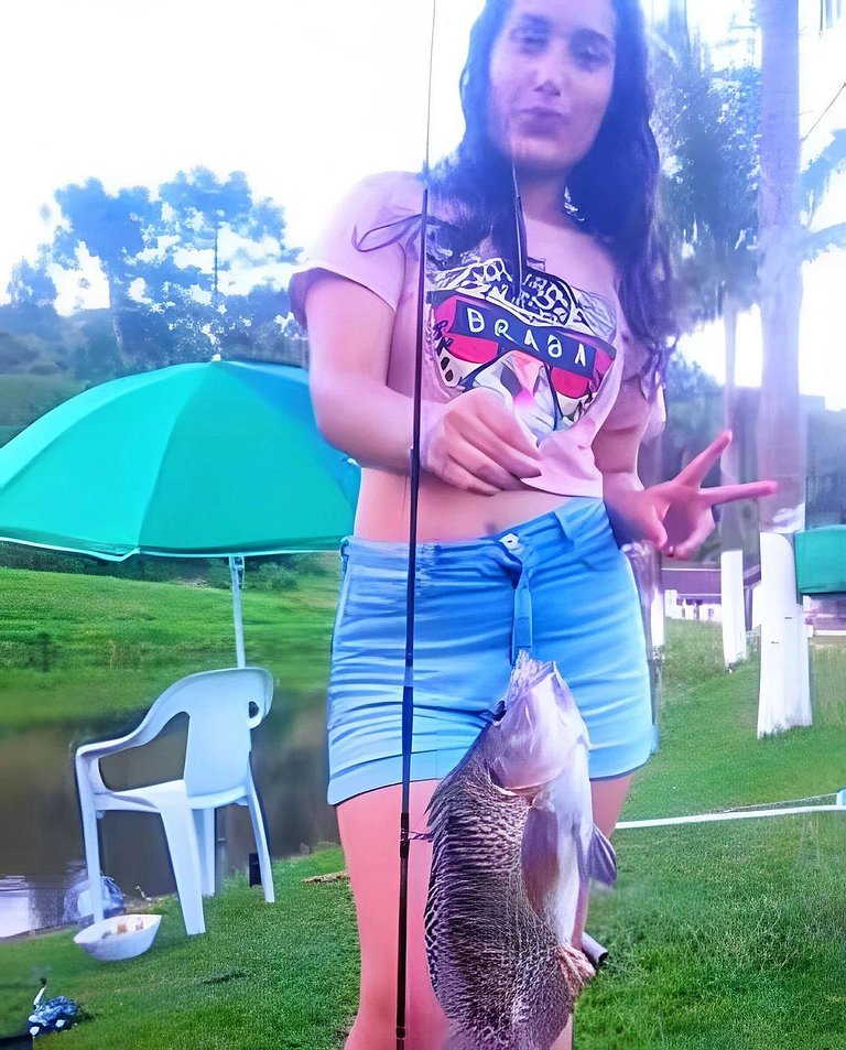 Natureza & Piscina | Casas Rústicas com Pesca Recreativa ,SP