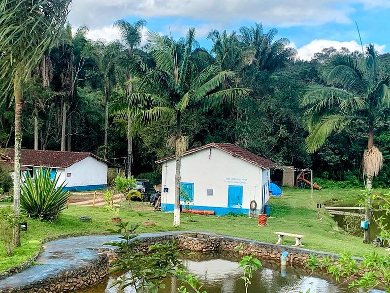 Casas de Campo Rústicas | Piscina & Pesca | Juquitiba - SP